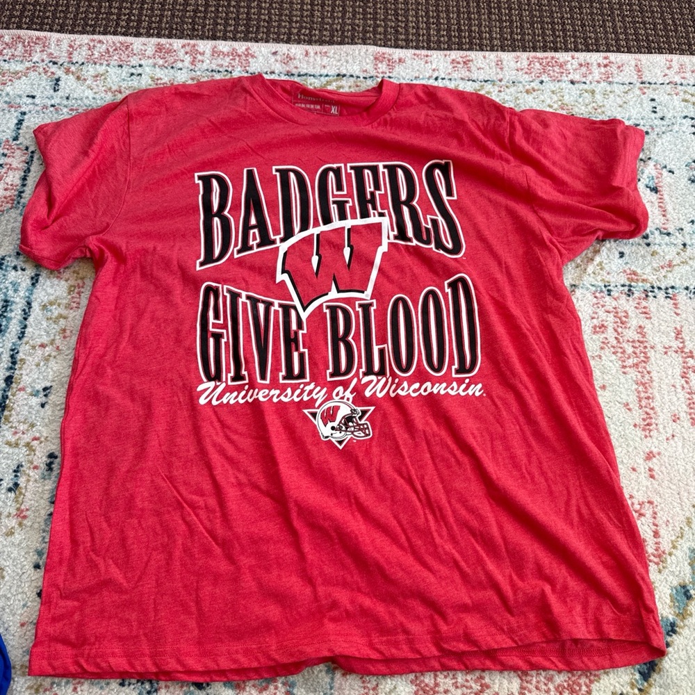 Red University of Wisconsin Badgers T-Shirt